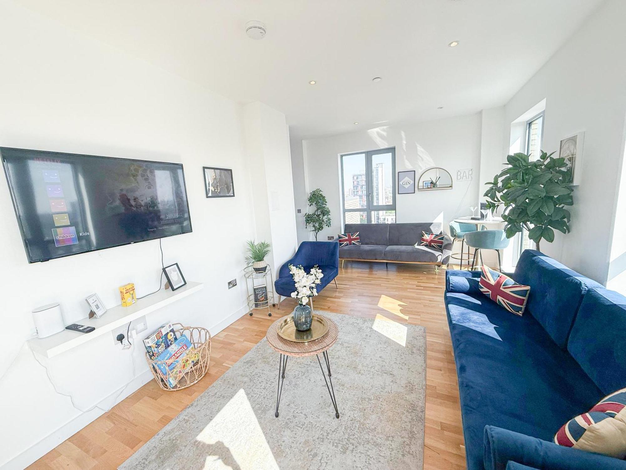 Apartment Lux 3-bedrooms Penthouse With Private Terrace & Balcony In Battersea London